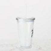 Geniet van een vrolijk kerstfeest - Snowflake Acryl Drinkbeker (Rechts)