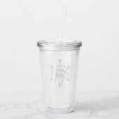 Geniet van een vrolijk kerstfeest - Snowflake Acryl Drinkbeker (Achterkant)