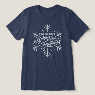 Geniet van een vrolijk kerstfeest - Snowflake Tri-Blend Shirt