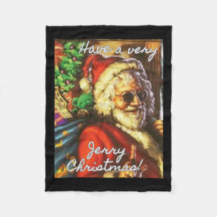 Geniet van een zeer Jerry Christmas Garcia Santa v Fleece Deken