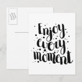 Geniet van elk moment 2 briefkaart (Voorkant / Achterkant)