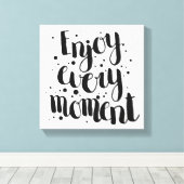 Geniet van elk moment 2 canvas afdruk (Insitu (Houten vloer))