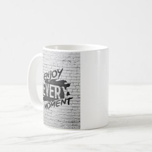 Geniet van elk moment koffiemok (Voorkant links)