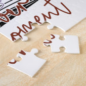 Geniet van elk moment, positieve boodschap legpuzzel (Zijkant)