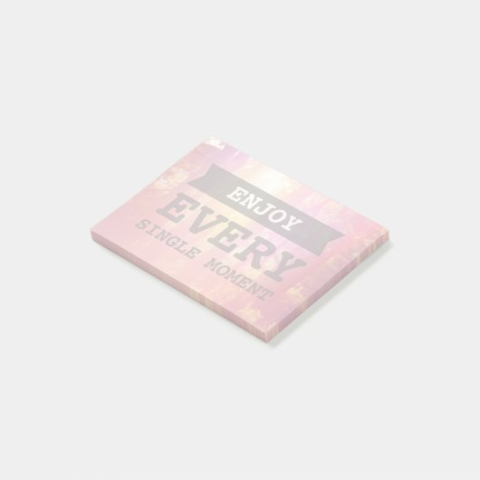 Geniet van elk moment post-it® notes (Schuin)