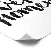 Geniet van elk moment poster (Hoek)