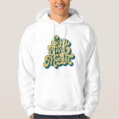 Geniet van elk moment - Retro typografie ontwerp Hoodie (Voorkant)