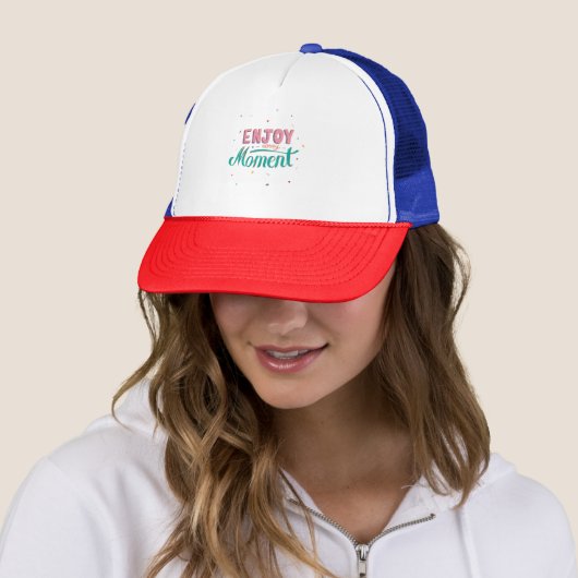 Geniet van elk moment trucker pet (In situ)