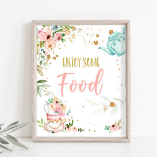 Geniet van Eten Thee Feestje Baby Brouwt Baby Show Poster