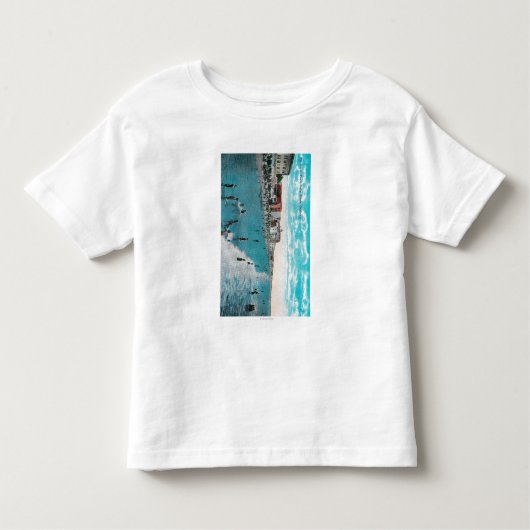 Geniet van golven bij Ocean BeachLong Beach, CA Kinder Shirts (Voorkant)