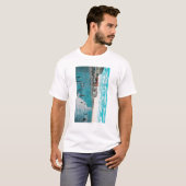 Geniet van golven bij Ocean BeachLong Beach, CA T-shirt (Voorkant volledig)