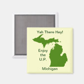 Geniet van het Amerikaanse Michigan met Da Yoopers Magneet (Voorkant / Achterkant)