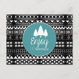Geniet van het avontuur Boho Briefkaart