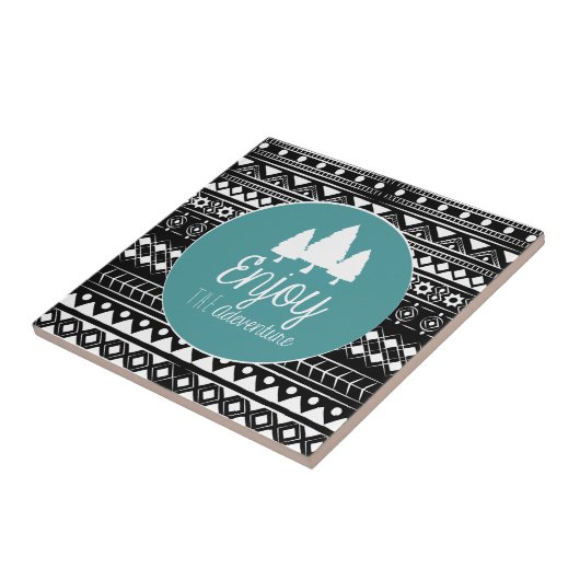 Geniet van het avontuur Boho Tegeltje (Zijkant)