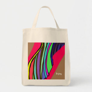 Geniet van het Cadeau Moment Patroon Tote Bag