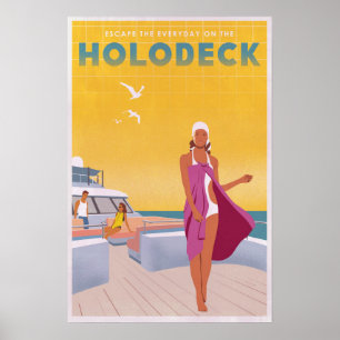 Geniet van het holodek poster