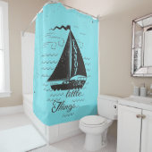 Geniet van het kleine Poster Douchegordijn (In situ)