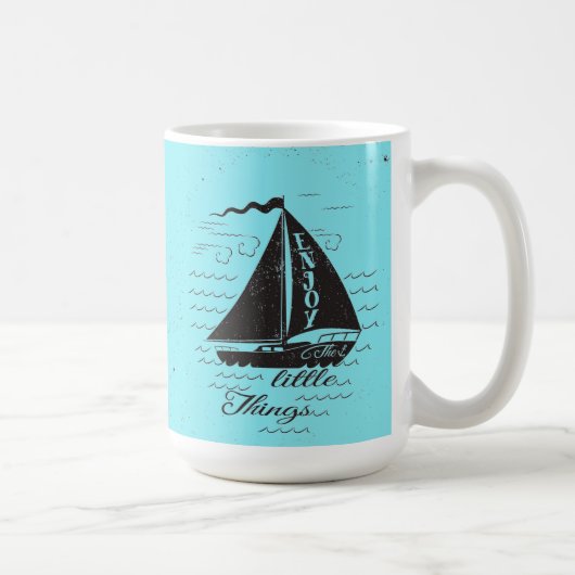 Geniet van het kleine Poster Koffiemok (Rechts)