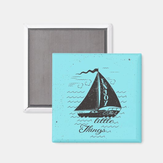 Geniet van het kleine Poster Magneet (Voorkant / Achterkant)