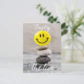 Geniet van het leven! briefkaart (Staand voorkant)