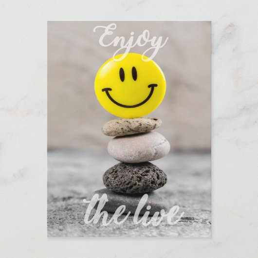 Geniet van het leven! briefkaart (Voorkant)