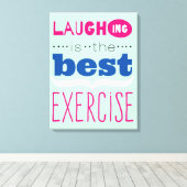 Geniet van het leven canvas afdruk (Insitu (Houten vloer))