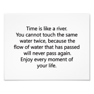 Geniet van het leven foto afdruk