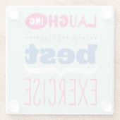 Geniet van het leven glazen onderzetter (Achterkant)