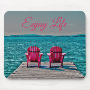 Geniet van het leven in de bijtende bijkomstige ha muismat