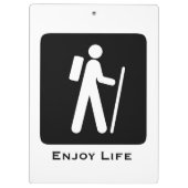 Geniet van het leven klembord (Achterkant)