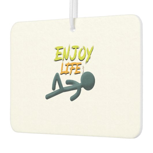 Geniet van het leven luchtverfrisser (Links)