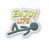 Geniet van het leven sticker (Voorkant)