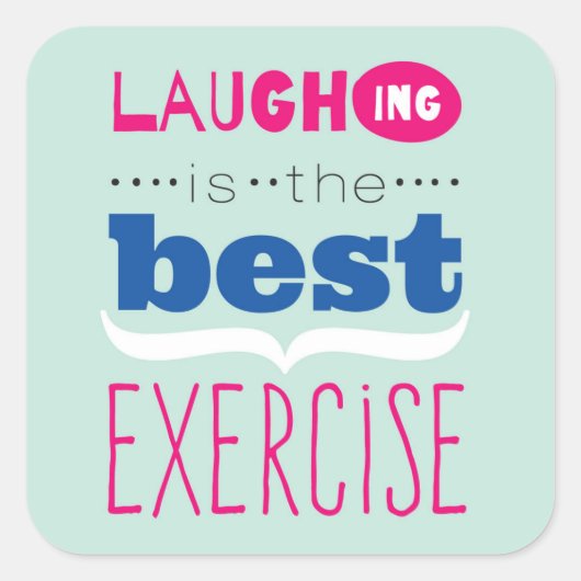 Geniet van het leven vierkante sticker (Voorkant)