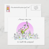 Geniet van het parfumerende briefkaart (Voorkant / Achterkant)