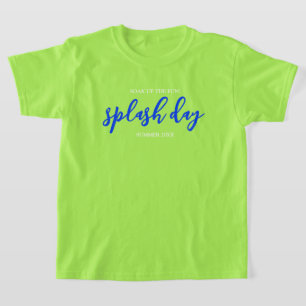 Geniet van het plezier! Ultramarine Splash Day-eve T-shirt