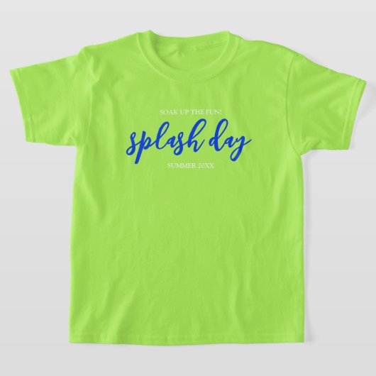 Geniet van het plezier! Ultramarine Splash Day-eve T-shirt (Laagn)