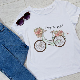 Geniet van het ritje  fiets voor vrouwen t-shirt