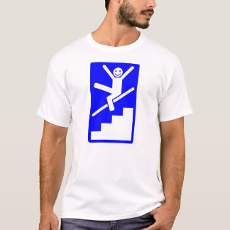 Geniet van het schuiven naar beneden Banisters T-shirt