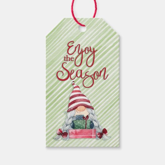 Geniet van het seizoen cadeaulabel (Voorkant)