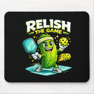 Geniet van het spel grappige pickleball pickle spe muismat