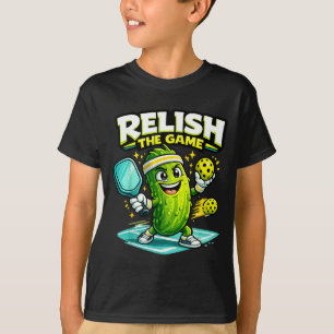 Geniet van het spel grappige pickleball pickle spe t-shirt