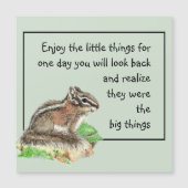 Geniet van Inspirerend Quote Chipmunk (Voorkant)