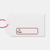 Geniet van je cadeautypografie cadeaulabel (Achterkant Horizontaal)