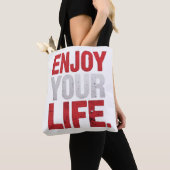 Geniet van je leven draagtas (Dichtbij)