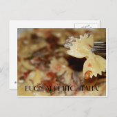 Geniet van je maaltijd in het Italiaans Briefkaart (Voorkant / Achterkant)