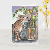 Geniet van je moment kaart (Gele Bloem)