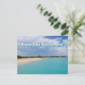 Geniet van je pensioen briefkaart (Staand voorkant)