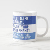 Geniet van je pensioen - extra grote beker (Rechts)