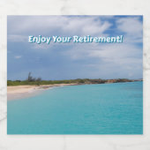 Geniet van je pensioen sparkling wijnetiket (Enkel label)