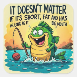 Geniet van je unieke charme: vierkante sticker